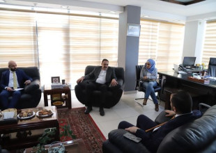 رئيس سلطة الطاقة والموارد الطبيعية يجتمع مع الرئيس التنفيذي لبنك القدس.