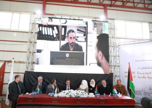 الخليل - رئيس سلطة الطاقة يرعى افتتاح محطتي الصالة الرياضية و&rdquo;دوير بان&rdquo; لتعزيز استقرار التيار الكهربائي في الخليل.