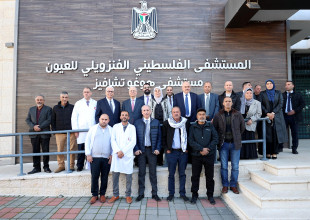 خلال افتتاحه مشروع نظام طاقة شمسية لصالح مستشفى هوغو تشافيز